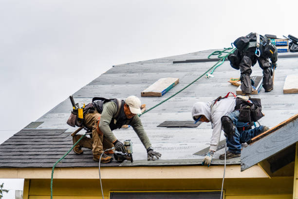 Professional Gutter Installation technician working in Pittsburg, CA